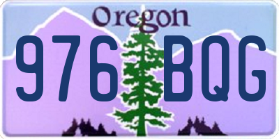 OR license plate 976BQG