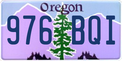 OR license plate 976BQI