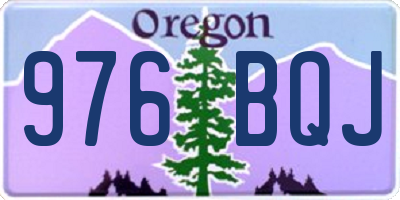 OR license plate 976BQJ