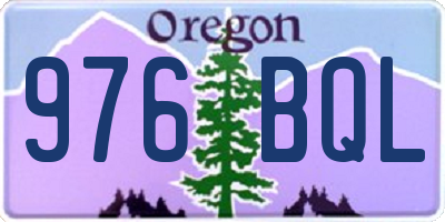 OR license plate 976BQL