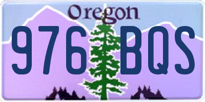 OR license plate 976BQS