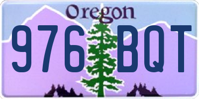 OR license plate 976BQT