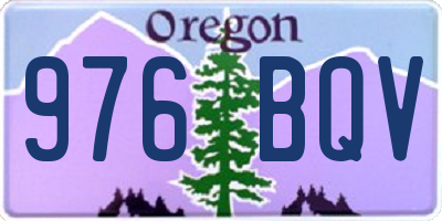 OR license plate 976BQV
