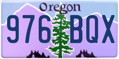 OR license plate 976BQX