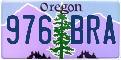 OR license plate 976BRA