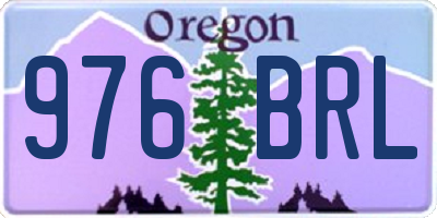 OR license plate 976BRL