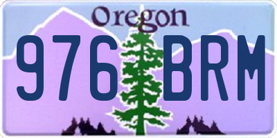 OR license plate 976BRM