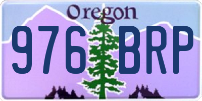 OR license plate 976BRP