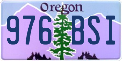 OR license plate 976BSI