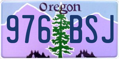 OR license plate 976BSJ