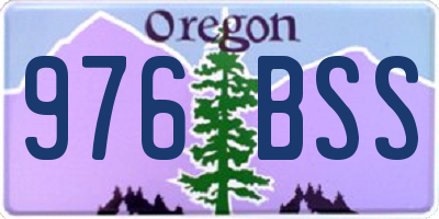 OR license plate 976BSS