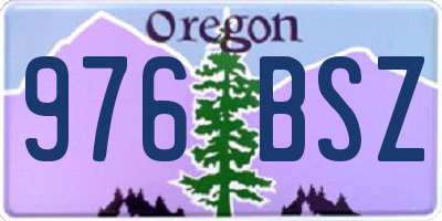 OR license plate 976BSZ