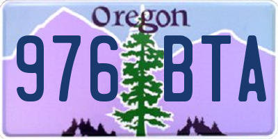 OR license plate 976BTA