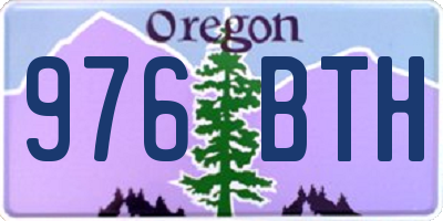 OR license plate 976BTH