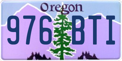 OR license plate 976BTI