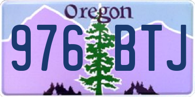 OR license plate 976BTJ