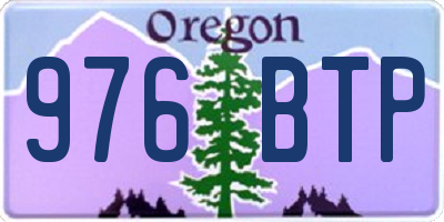 OR license plate 976BTP
