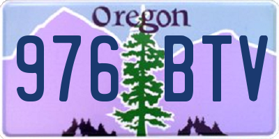 OR license plate 976BTV