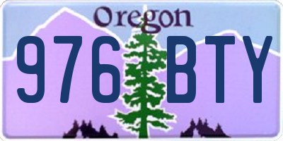 OR license plate 976BTY