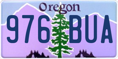 OR license plate 976BUA
