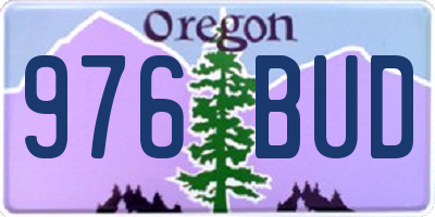 OR license plate 976BUD