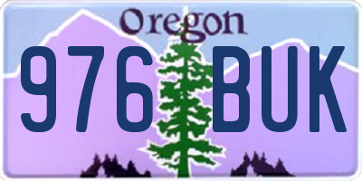 OR license plate 976BUK