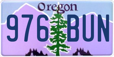 OR license plate 976BUN