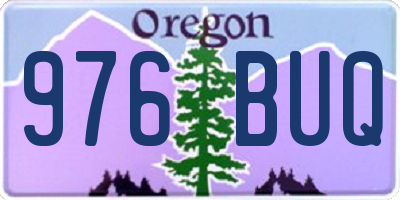 OR license plate 976BUQ