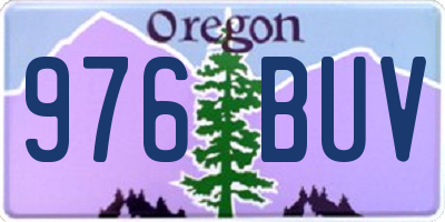 OR license plate 976BUV