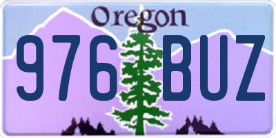 OR license plate 976BUZ