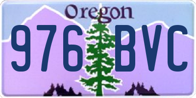 OR license plate 976BVC