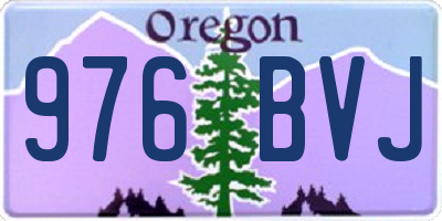 OR license plate 976BVJ