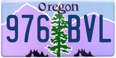 OR license plate 976BVL