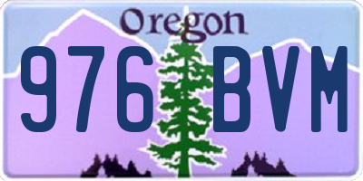 OR license plate 976BVM