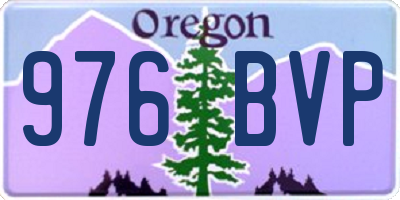 OR license plate 976BVP