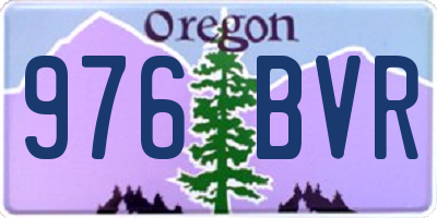 OR license plate 976BVR