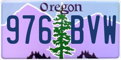 OR license plate 976BVW