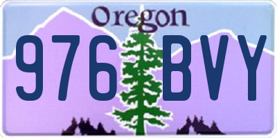OR license plate 976BVY