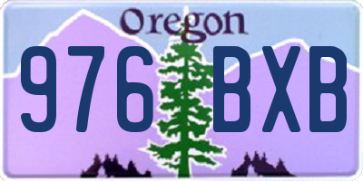 OR license plate 976BXB