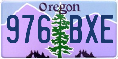 OR license plate 976BXE