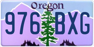 OR license plate 976BXG