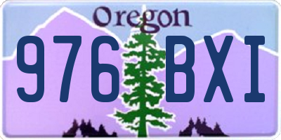 OR license plate 976BXI