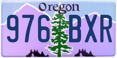 OR license plate 976BXR