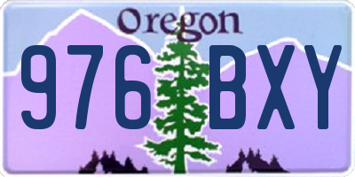 OR license plate 976BXY