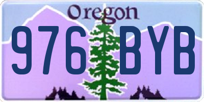 OR license plate 976BYB
