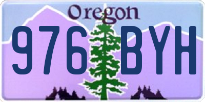 OR license plate 976BYH