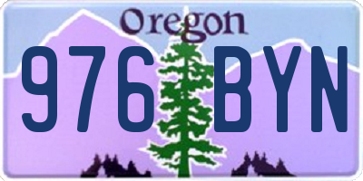 OR license plate 976BYN
