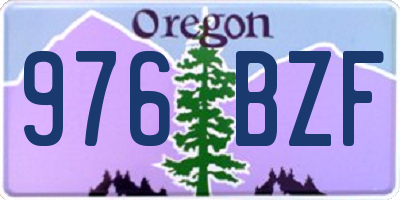 OR license plate 976BZF