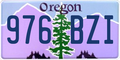 OR license plate 976BZI