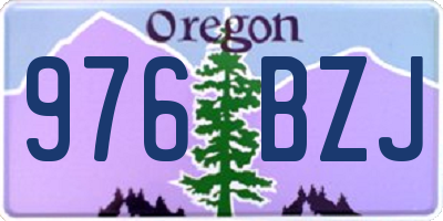 OR license plate 976BZJ